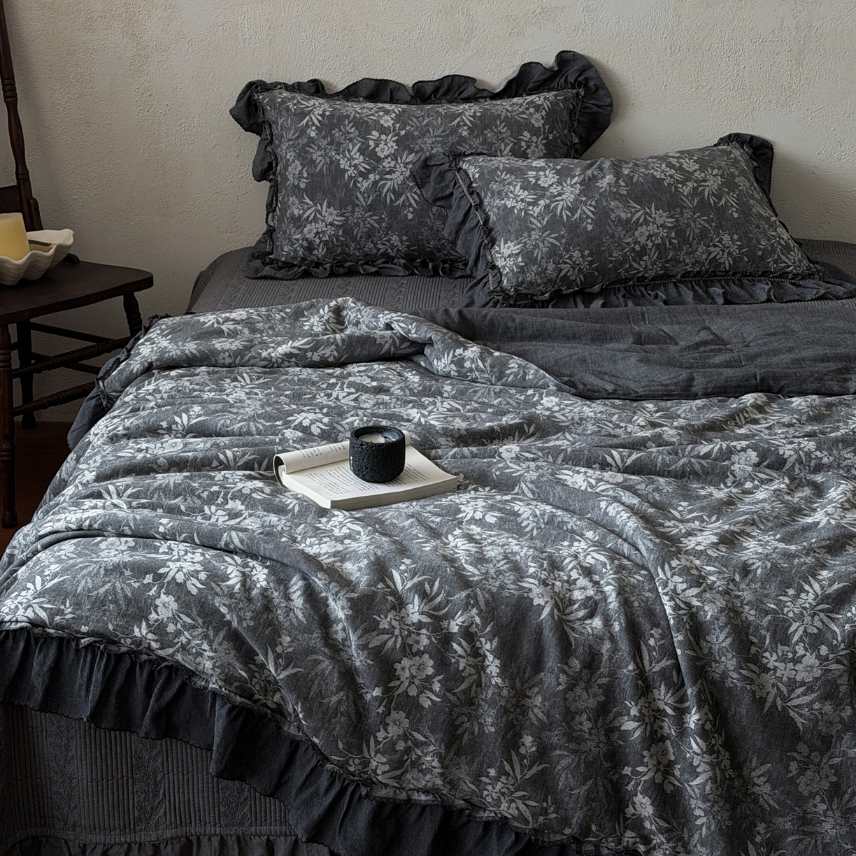 91家纺网 家纺一手货源 找家纺 米菲 2026新款全棉色织提花夏被夏凉被空调被 忘山野