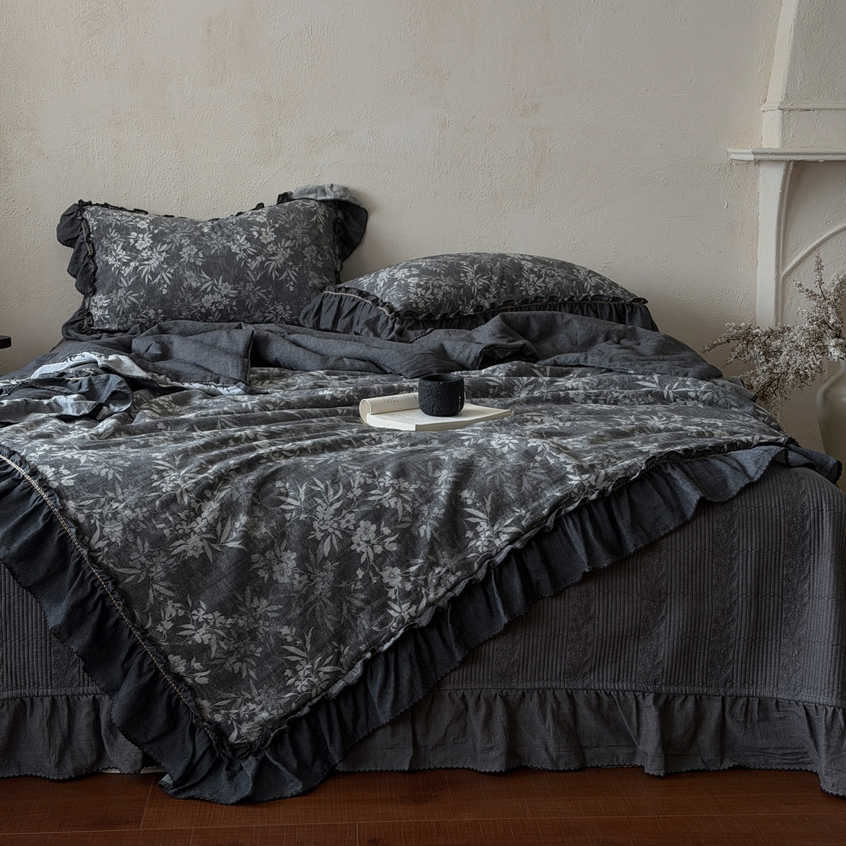 91家纺网 家纺一手货源 找家纺 米菲 2026新款全棉色织提花夏被夏凉被空调被 忘山野