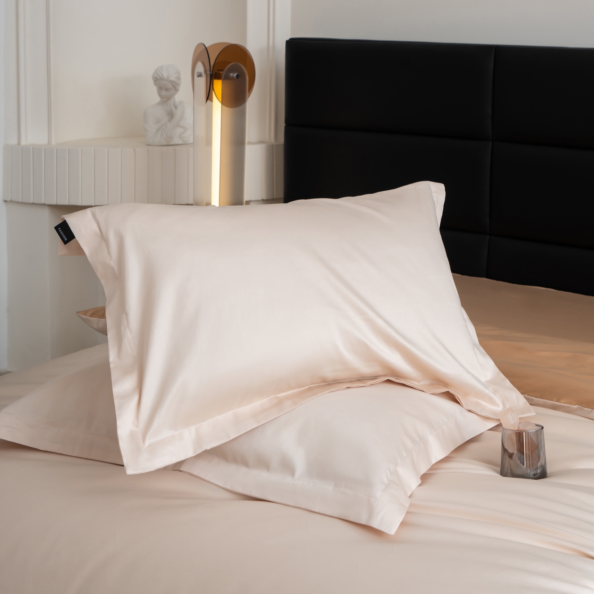 凌云家纺 2026新款100S长绒棉枕套 奶昔白