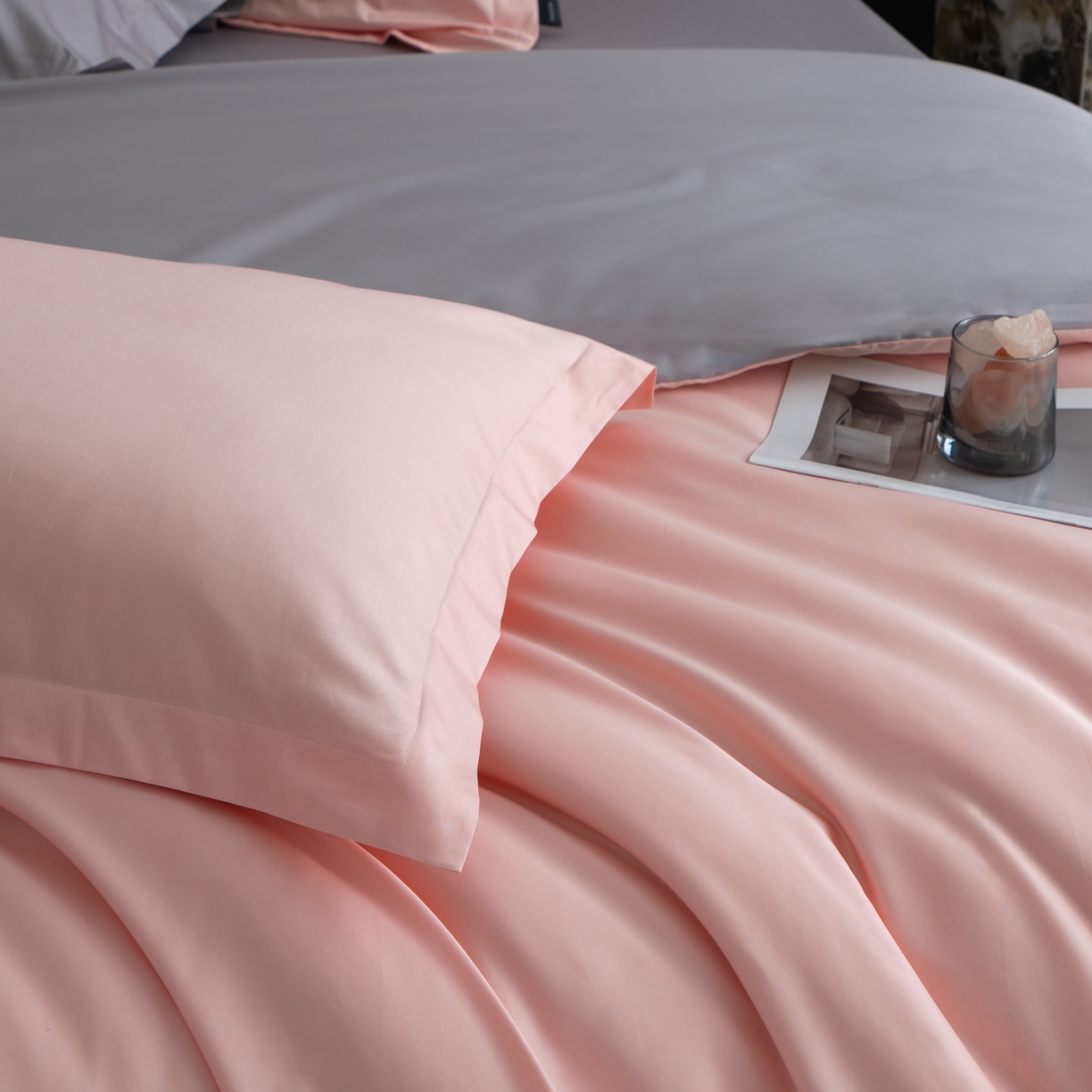 91家纺网 家纺一手货源 找家纺 凌云家纺 2026新款100S长绒棉枕套 玉色