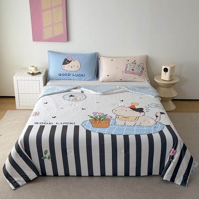 91家纺网 家纺一手货源 找家纺 （总）HL原创 2026春夏新款全棉纯棉13372活性数码贴布绣四件套