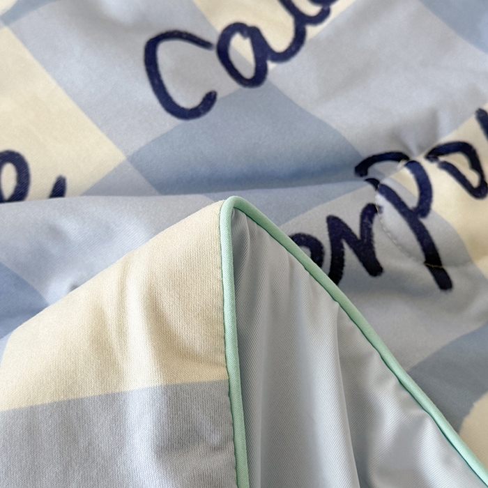 91家纺网 家纺一手货源 找家纺 HL原创 2026新款大版印花针织棉小冰皮双感被夏被夏凉被空调被 殷桃小狗