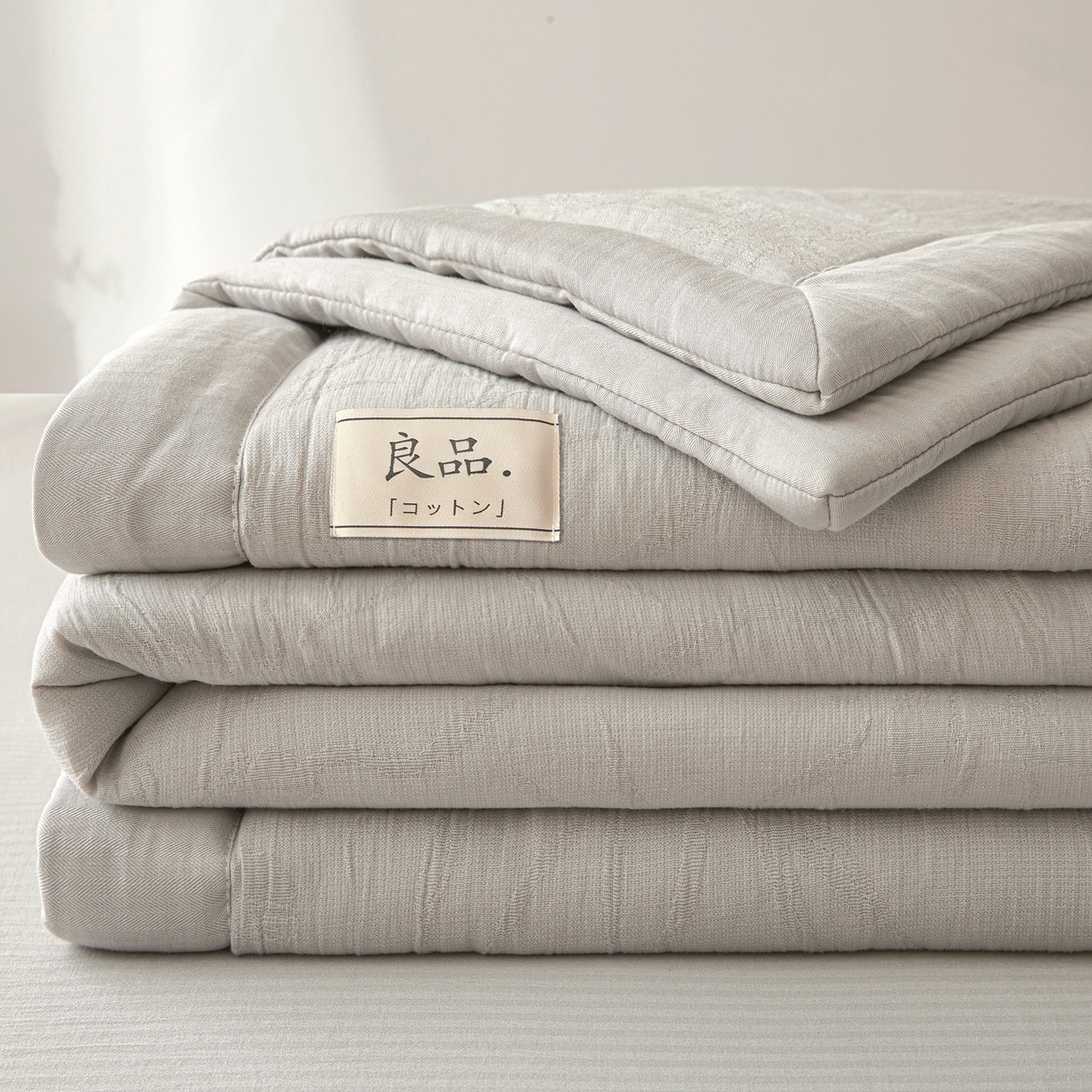 91家纺网 家纺一手货源 找家纺 乐家毛巾被（工厂自产自销） 2026新款A类三层全棉大提花大豆纤维夏被夏凉被空调被 花叶