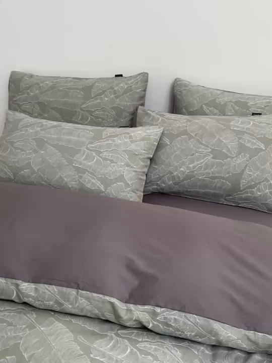 91家纺网 家纺一手货源 找家纺 乐家毛巾被（工厂自产自销） 2026新款40s全棉纯棉色织提花四件套 青禾晓雾