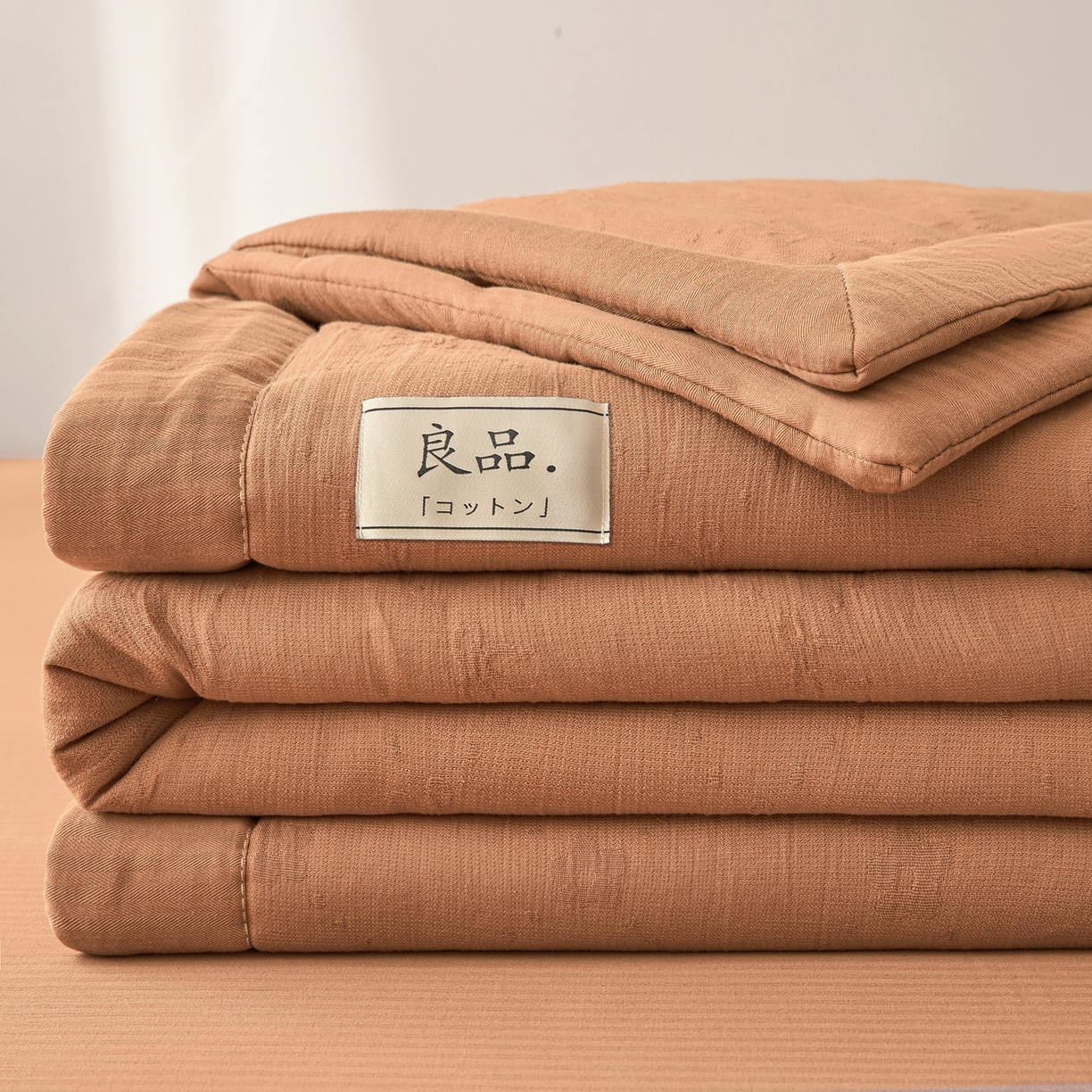 91家纺网 家纺一手货源 找家纺 乐家毛巾被（工厂自产自销） 2026新款A类三层全棉大提花大豆纤维夏被夏凉被空调被 素锦