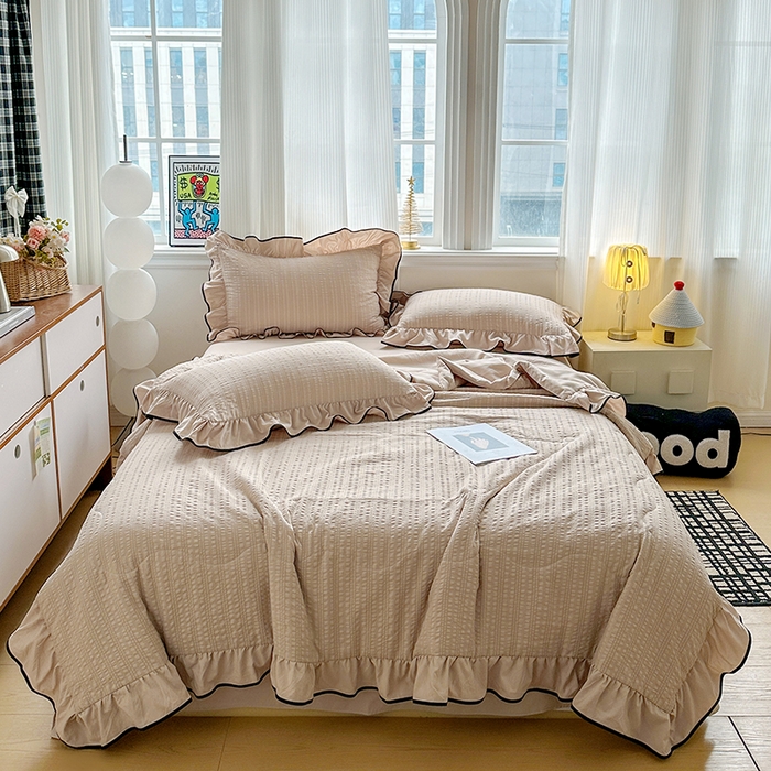 梦莱斯 2026新款夏被四件套 咖色