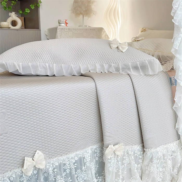 91家纺网 家纺一手货源 找家纺 恋尚羽家纺 2026新款高分子PE凉泡泡大床裙凉感席波浪冰豆豆凉席席子三件套-蝴蝶结系列 蝴蝶结-咖色