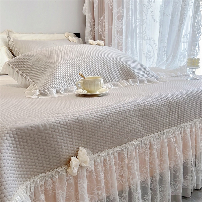 91家纺网 家纺一手货源 找家纺 恋尚羽家纺 2026新款高分子PE凉泡泡大床裙凉感席波浪冰豆豆凉席席子三件套-蝴蝶结系列 蝴蝶结-咖色