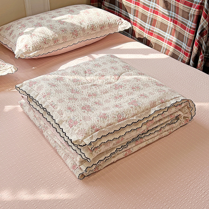 91家纺网 家纺一手货源 找家纺 梦莱斯 2026新款印花夏被四件套 春日限定