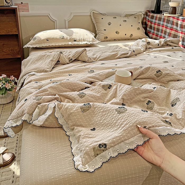 梦莱斯 2026新款印花夏被四件套 可爱Kitty