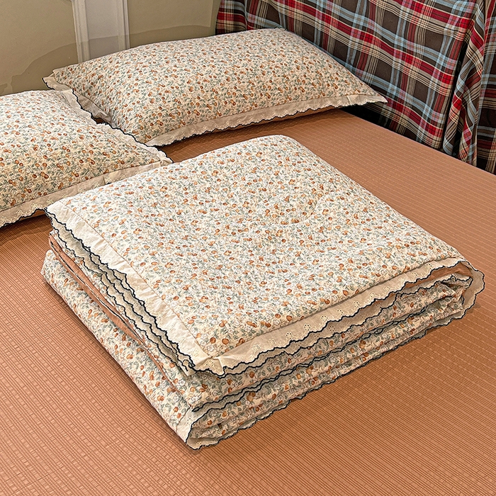 91家纺网 家纺一手货源 找家纺 梦莱斯 2026新款印花夏被四件套 青涩樱桃