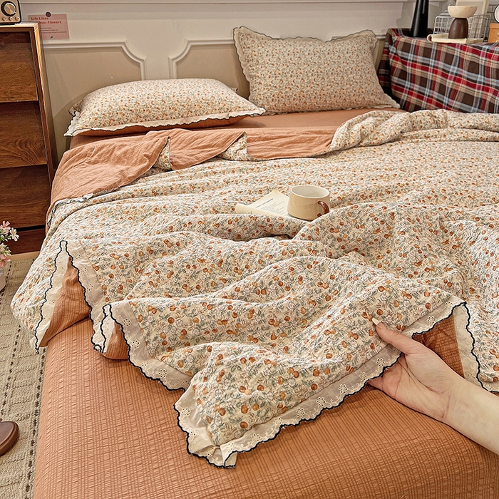 梦莱斯 2026新款印花夏被四件套 青涩樱桃