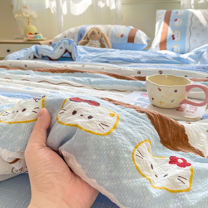 91家纺网 家纺一手货源 找家纺 （总）爱屋及屋 2026新款泡芙棉夏被夏凉被空调被四件套被子被芯春秋四季被