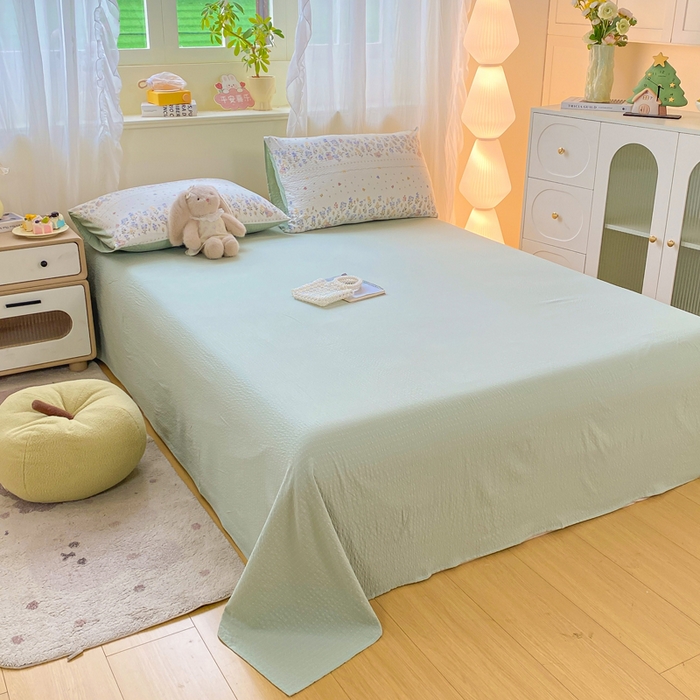 91家纺网 家纺一手货源 找家纺 爱屋及屋 2026新款泡芙棉夏被夏凉被空调被四件套 春至