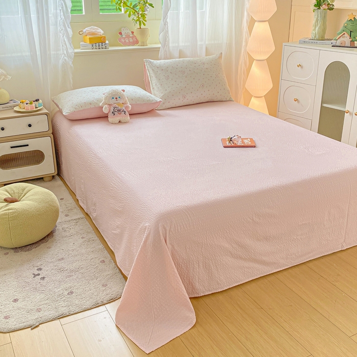 91家纺网 家纺一手货源 找家纺 爱屋及屋 2026新款泡芙棉夏被夏凉被空调被四件套 玫瑰物语