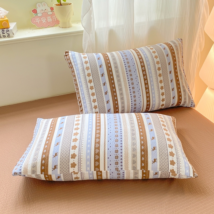 91家纺网 家纺一手货源 找家纺 爱屋及屋 2026新款泡芙棉夏被夏凉被空调被四件套 奶棕小鹿