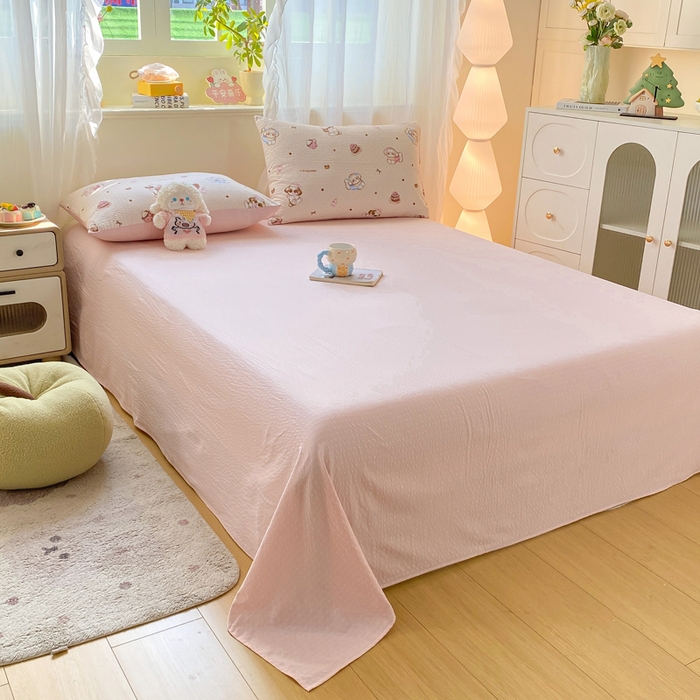 91家纺网 家纺一手货源 找家纺 爱屋及屋 2026新款泡芙棉夏被夏凉被空调被四件套 甜品萌狗