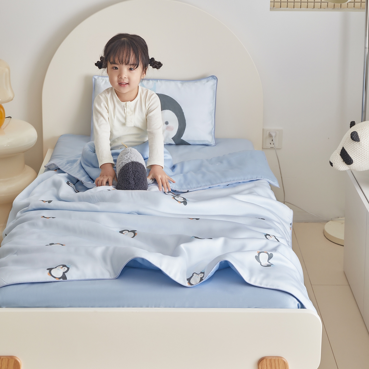 91家纺网 家纺一手货源 找家纺 （总）荷马之梦 2026新款A类60s兰精天丝原创手绘卡通大豆纤维儿童夏被