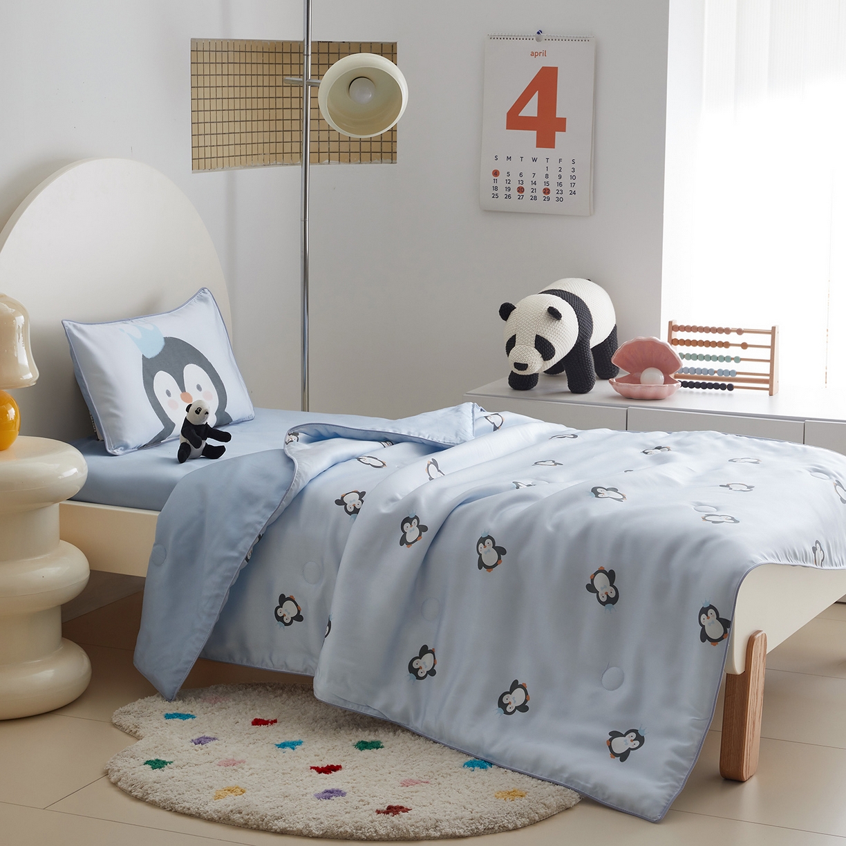 91家纺网 家纺一手货源 找家纺 （总）荷马之梦 2026新款A类60s兰精天丝原创手绘卡通大豆纤维儿童夏被