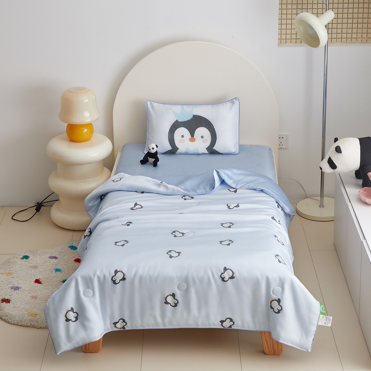 91家纺网 家纺一手货源 找家纺 （总）荷马之梦 2026新款A类60s兰精天丝原创手绘卡通大豆纤维儿童夏被