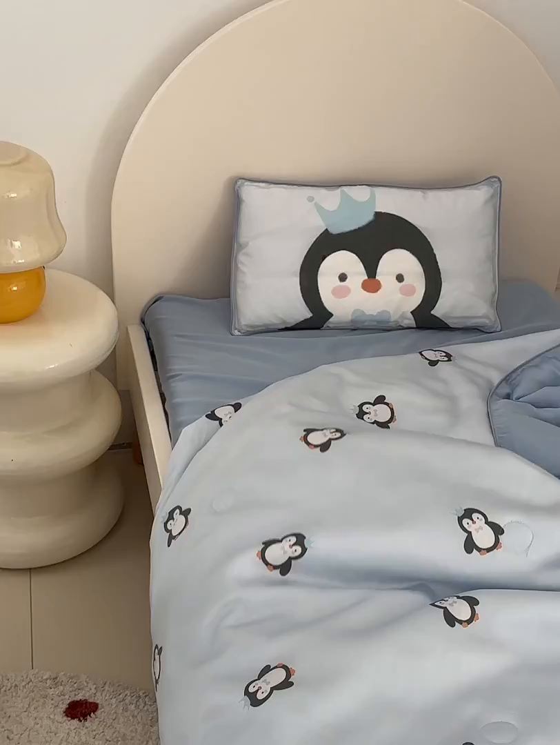 91家纺网 家纺一手货源 找家纺 （总）荷马之梦 2026新款A类60s兰精天丝原创手绘卡通大豆纤维儿童夏被