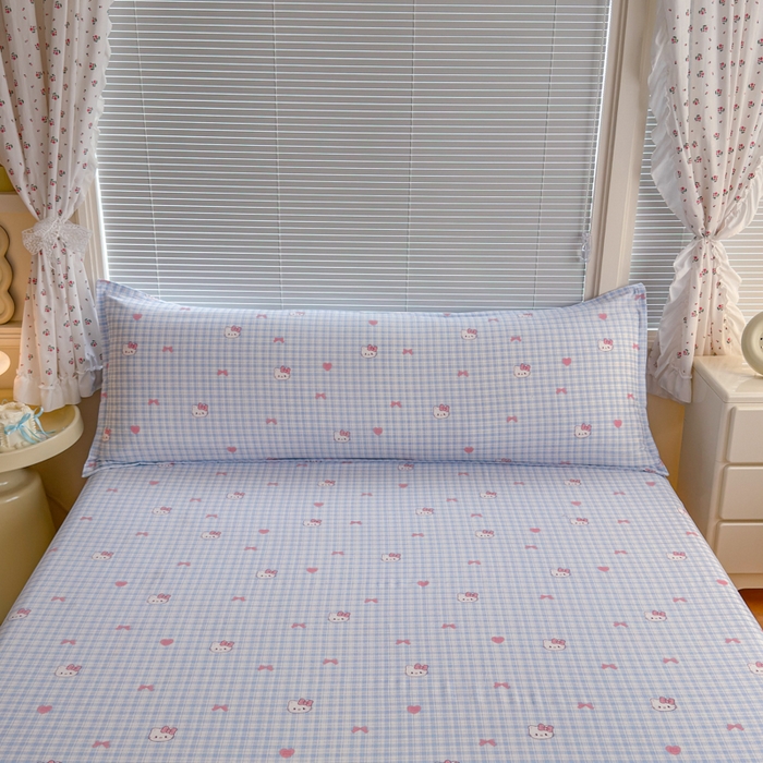 91家纺网 家纺一手货源 找家纺 爱多多家居 2026新款水洗古棉枕套长枕套单枕套 枕套单件 云格粉结