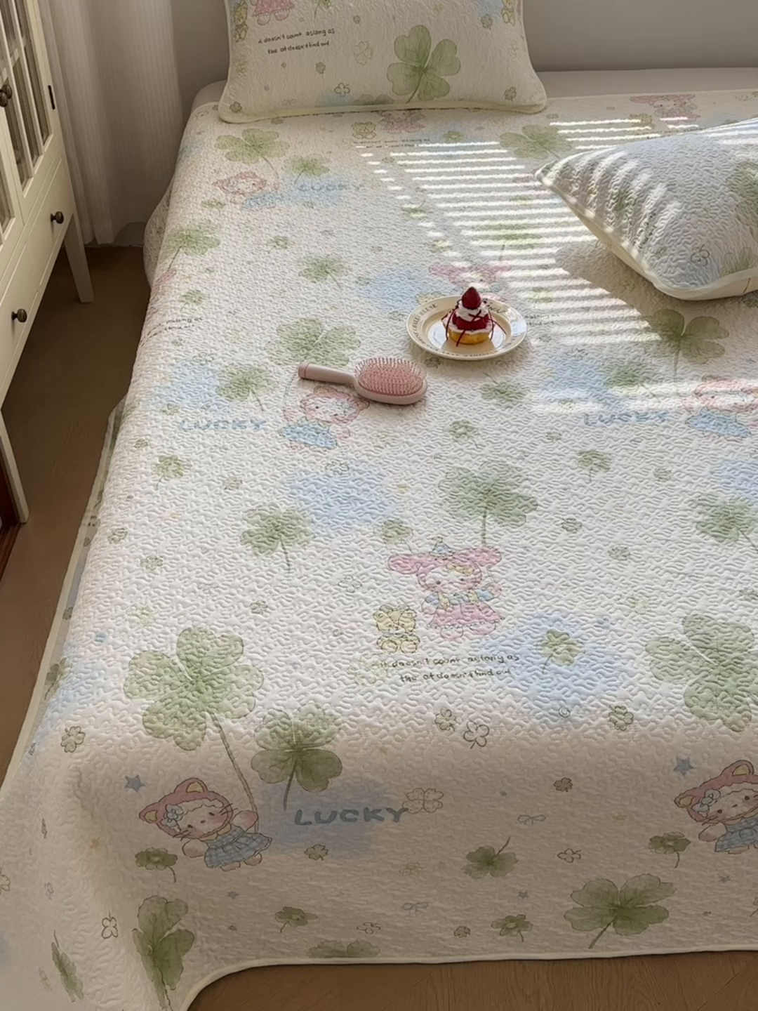 91家纺网 家纺一手货源 找家纺 （总）绵庭家纺 2026新款全棉印花夹棉床盖三件套