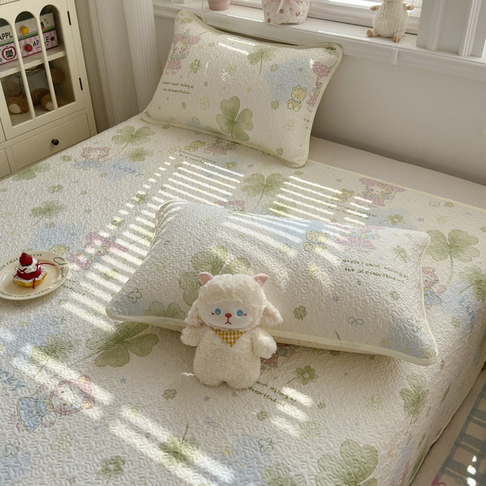 91家纺网 家纺一手货源 找家纺 （总）绵庭家纺 2026新款全棉印花夹棉床盖三件套