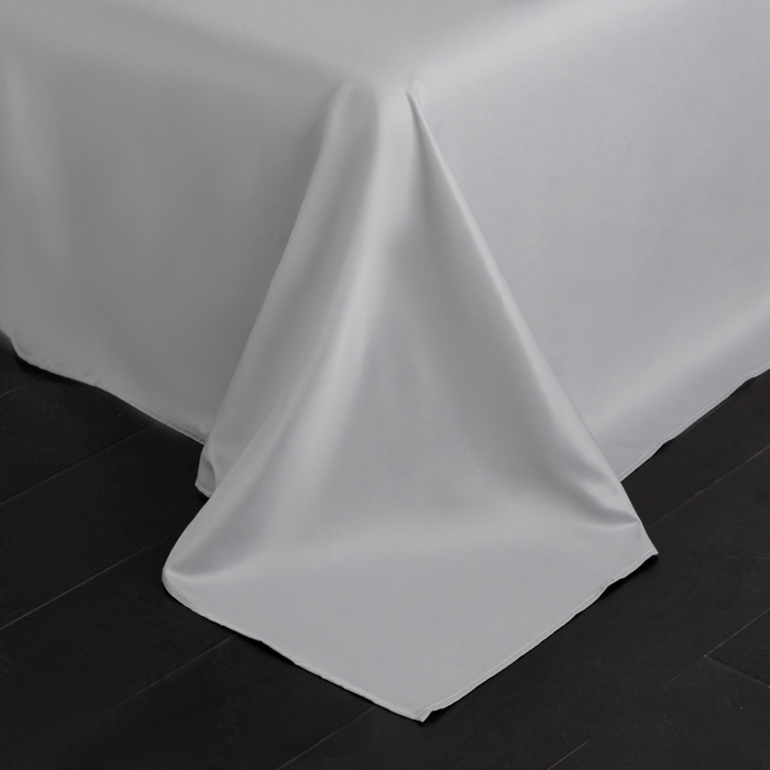 91家纺网 家纺一手货源 找家纺 爱彼家纺 2026新款高端轻奢亲肤冰丝提花四件套新升级款-提花冰丝系列一 星空（浅灰）