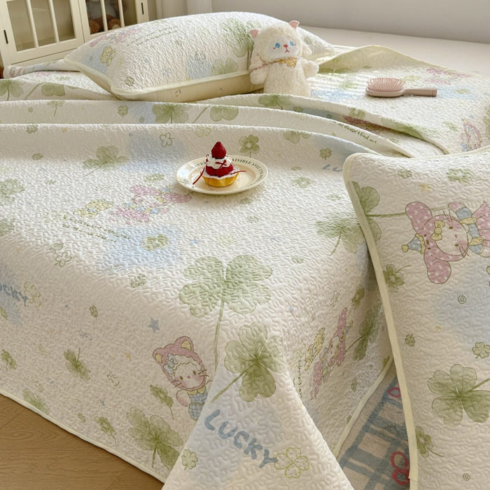 91家纺网 家纺一手货源 找家纺 （总）绵庭家纺 2026新款全棉印花夹棉床盖三件套