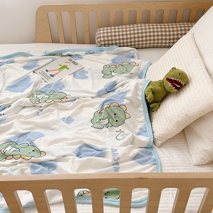 91家纺网 家纺一手货源 找家纺 嗨生活 2026新款婴儿裸睡级凉感幼儿园夏被儿童夏被夏凉被空调被直播微商电商好货推荐产品 爱心恐龙