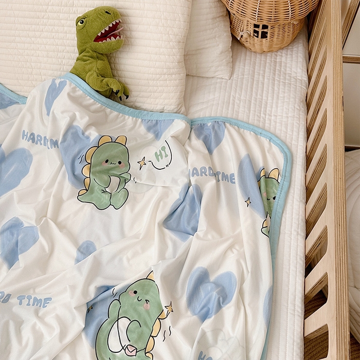 91家纺网 家纺一手货源 找家纺 嗨生活 2026新款婴儿裸睡级凉感幼儿园夏被儿童夏被夏凉被空调被直播微商电商好货推荐产品 爱心恐龙