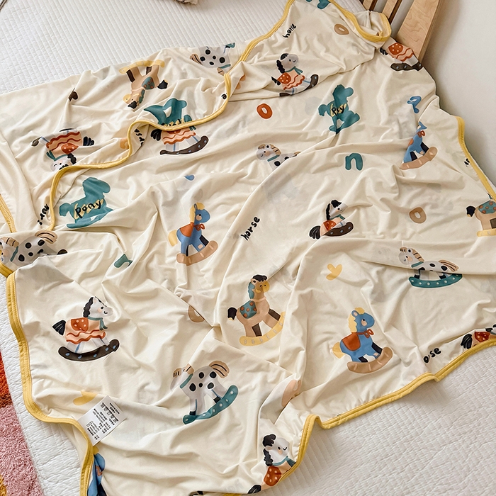 91家纺网 家纺一手货源 找家纺 嗨生活 2026新款婴儿裸睡级凉感幼儿园夏被儿童夏被夏凉被空调被直播微商电商好货推荐产品 缤纷小马