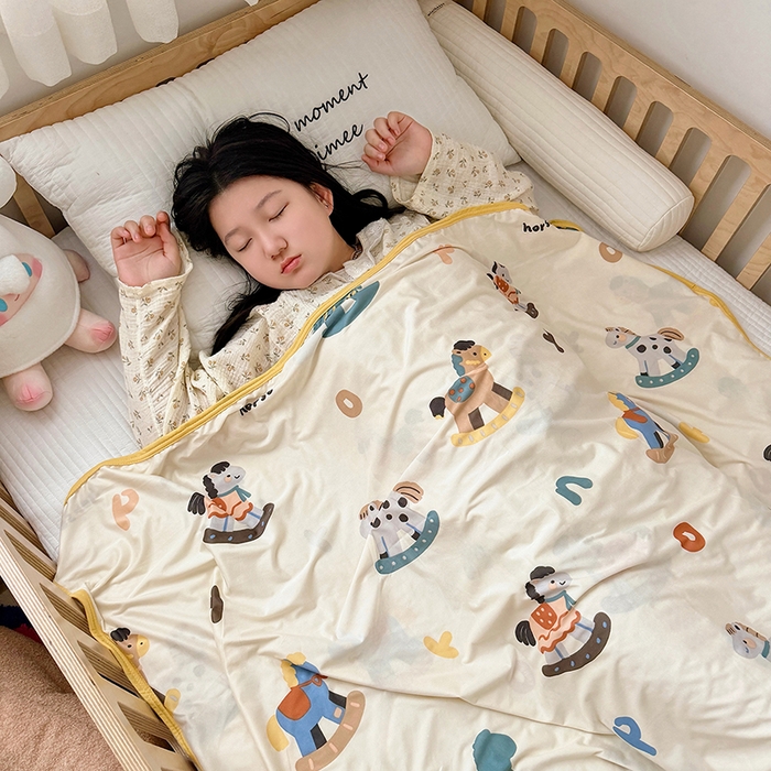 91家纺网 家纺一手货源 找家纺 嗨生活 2026新款婴儿裸睡级凉感幼儿园夏被儿童夏被夏凉被空调被直播微商电商好货推荐产品 缤纷小马