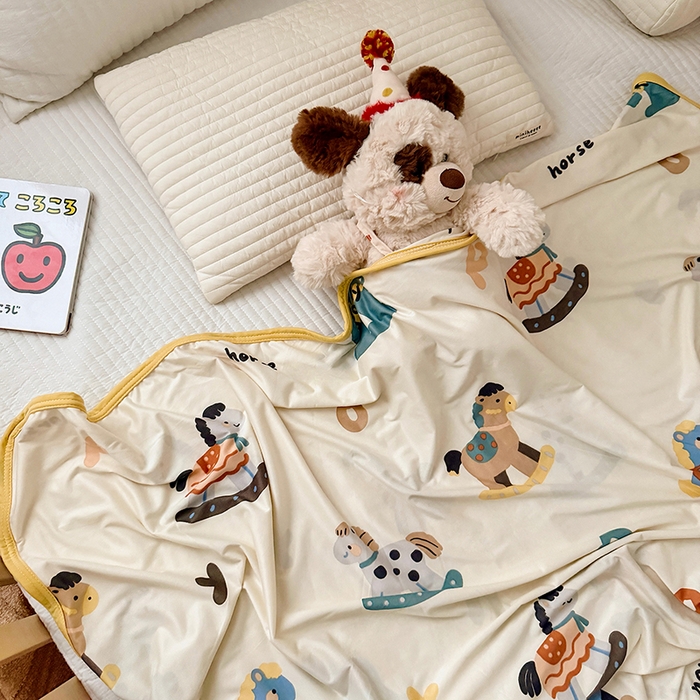 91家纺网 家纺一手货源 找家纺 嗨生活 2026新款婴儿裸睡级凉感幼儿园夏被儿童夏被夏凉被空调被直播微商电商好货推荐产品 缤纷小马