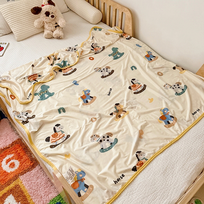 91家纺网 家纺一手货源 找家纺 嗨生活 2026新款婴儿裸睡级凉感幼儿园夏被儿童夏被夏凉被空调被直播微商电商好货推荐产品 缤纷小马