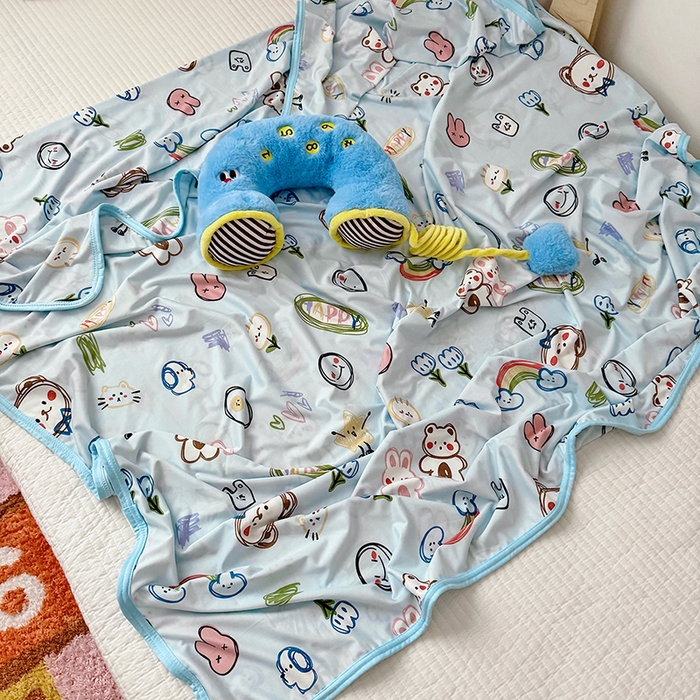 91家纺网 家纺一手货源 找家纺 嗨生活 2026新款婴儿裸睡级凉感幼儿园夏被儿童夏被夏凉被空调被直播微商电商好货推荐产品 彩笔画