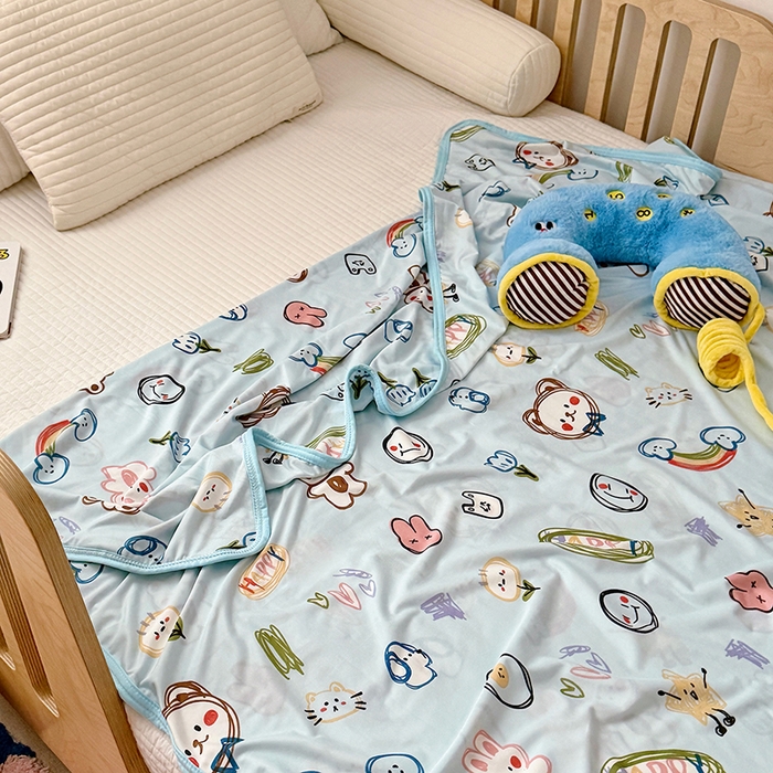 91家纺网 家纺一手货源 找家纺 嗨生活 2026新款婴儿裸睡级凉感幼儿园夏被儿童夏被夏凉被空调被直播微商电商好货推荐产品 彩笔画