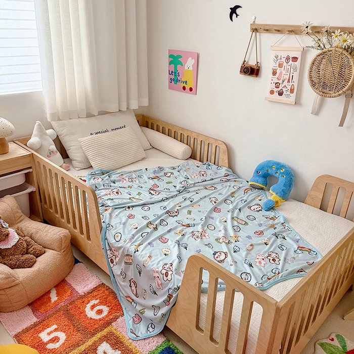 91家纺网 家纺一手货源 找家纺 嗨生活 2026新款婴儿裸睡级凉感幼儿园夏被儿童夏被夏凉被空调被直播微商电商好货推荐产品 彩笔画