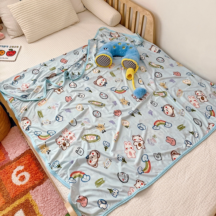 91家纺网 家纺一手货源 找家纺 嗨生活 2026新款婴儿裸睡级凉感幼儿园夏被儿童夏被夏凉被空调被直播微商电商好货推荐产品 彩笔画