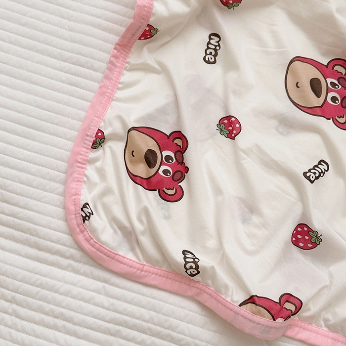 91家纺网 家纺一手货源 找家纺 嗨生活 2026新款婴儿裸睡级凉感幼儿园夏被儿童夏被夏凉被空调被直播微商电商好货推荐产品 草莓熊