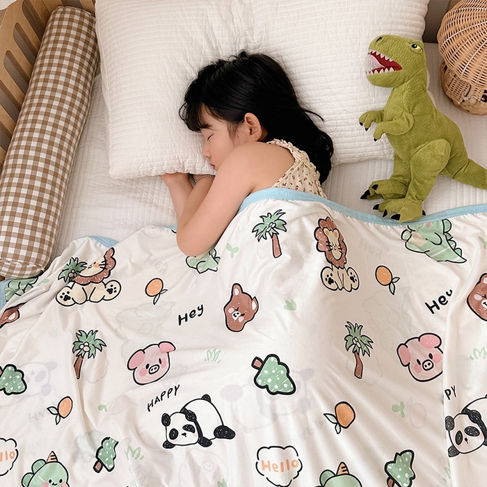 91家纺网 家纺一手货源 找家纺 嗨生活 2026新款婴儿裸睡级凉感幼儿园夏被儿童夏被夏凉被空调被直播微商电商好货推荐产品 动物集