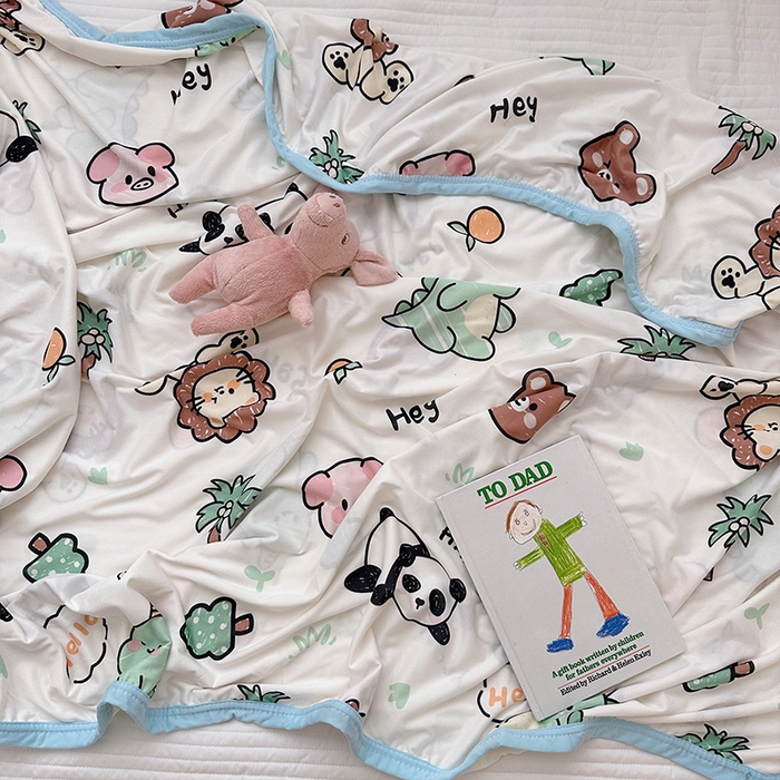 91家纺网 家纺一手货源 找家纺 嗨生活 2026新款婴儿裸睡级凉感幼儿园夏被儿童夏被夏凉被空调被直播微商电商好货推荐产品 动物集