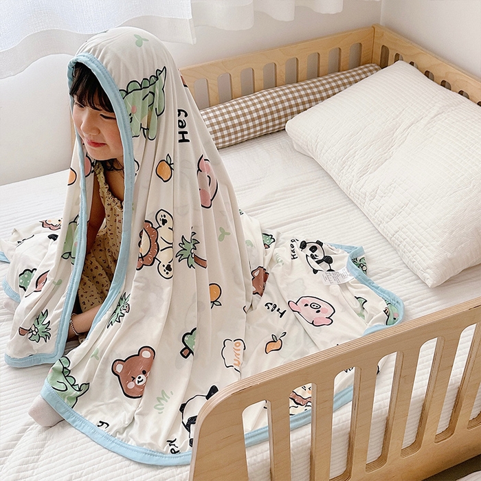 91家纺网 家纺一手货源 找家纺 嗨生活 2026新款婴儿裸睡级凉感幼儿园夏被儿童夏被夏凉被空调被直播微商电商好货推荐产品 动物集