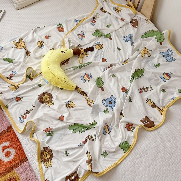 91家纺网 家纺一手货源 找家纺 嗨生活 2026新款婴儿裸睡级凉感幼儿园夏被儿童夏被夏凉被空调被直播微商电商好货推荐产品 动物森林