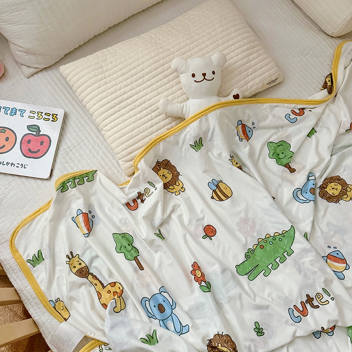 91家纺网 家纺一手货源 找家纺 嗨生活 2026新款婴儿裸睡级凉感幼儿园夏被儿童夏被夏凉被空调被直播微商电商好货推荐产品 动物森林