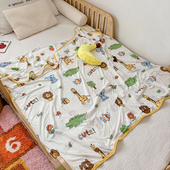 91家纺网 家纺一手货源 找家纺 嗨生活 2026新款婴儿裸睡级凉感幼儿园夏被儿童夏被夏凉被空调被直播微商电商好货推荐产品 动物森林