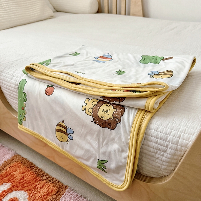 91家纺网 家纺一手货源 找家纺 嗨生活 2026新款婴儿裸睡级凉感幼儿园夏被儿童夏被夏凉被空调被直播微商电商好货推荐产品 动物森林