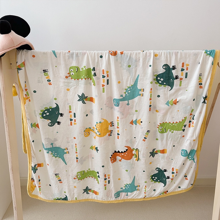 91家纺网 家纺一手货源 找家纺 嗨生活 2026新款婴儿裸睡级凉感幼儿园夏被儿童夏被夏凉被空调被直播微商电商好货推荐产品 滑板恐龙