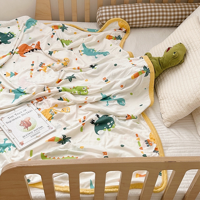 91家纺网 家纺一手货源 找家纺 嗨生活 2026新款婴儿裸睡级凉感幼儿园夏被儿童夏被夏凉被空调被直播微商电商好货推荐产品 滑板恐龙